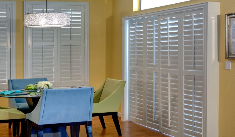 Patio Doors with Plantation Shutters in Destin